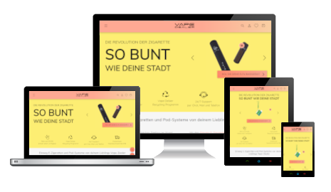 Unser Shopify Kunde vape-dealer.online