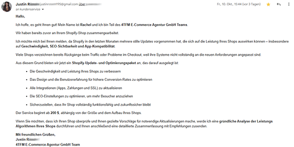 Wichtiger Hinweis: Betrüger geben sich als 4TFM-Mitarbeiter aus
