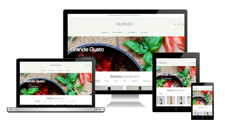 OLIPASO Feinkost-Onlineshops nach dem Shopify Relaunch mit modernem Premium-Design